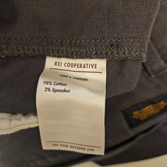REI CO-OP 40x30 Trailsmith Hiking Pants Jogger Cotton Gray Camping Outdoor Loose - Picture 6 of 10